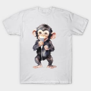 Chimpanzee Singing T-Shirt